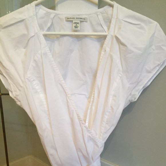 Banana Republic Short Sleeved Wrap Blouse - Picture 1 of 3